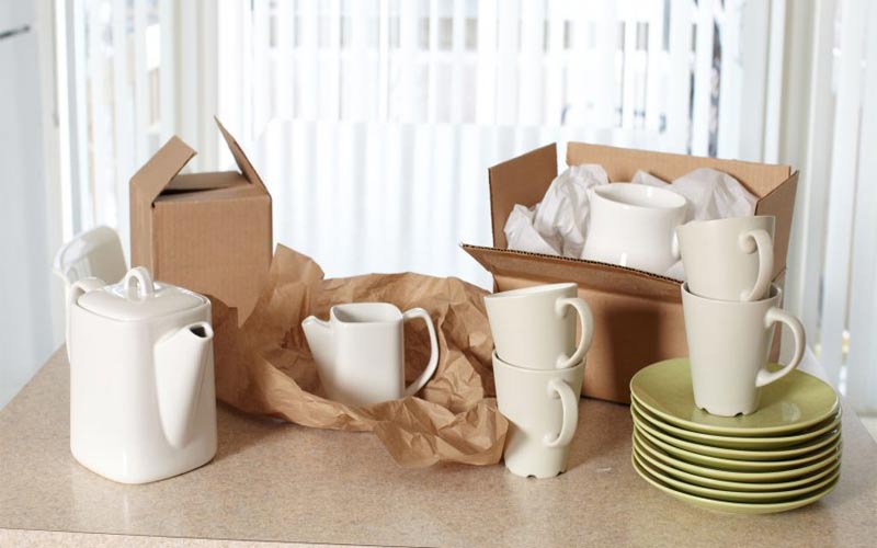 طرز بسته بندی ظروف 